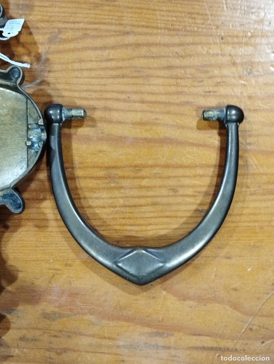 Antig&uuml;edades: PICAPORTE ALDABA DE BRONCE ANTIGUO. - Foto 6