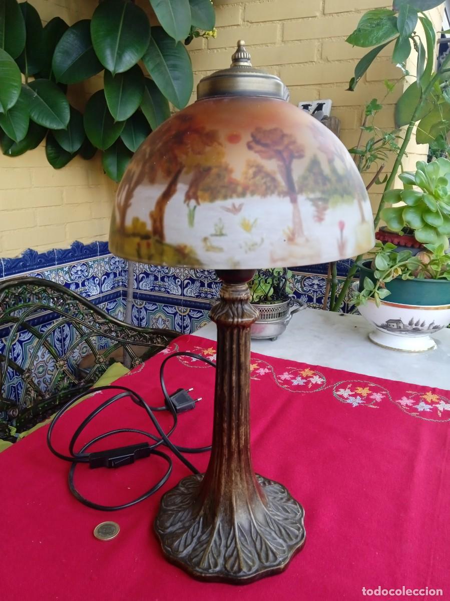 Antig&uuml;edades: L&aacute;mpara de mesa estilo modernista - Foto 2