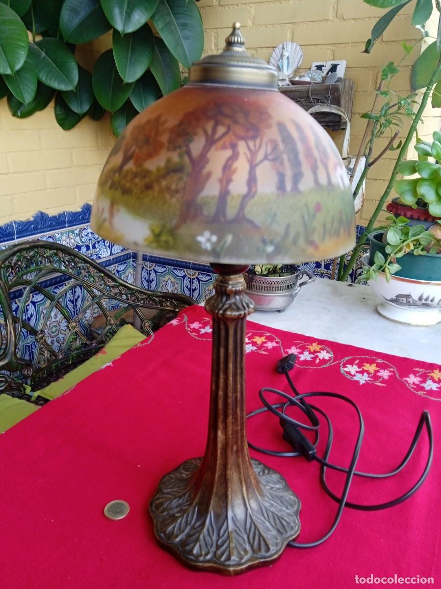Antig&uuml;edades: L&aacute;mpara de mesa estilo modernista - Foto 3