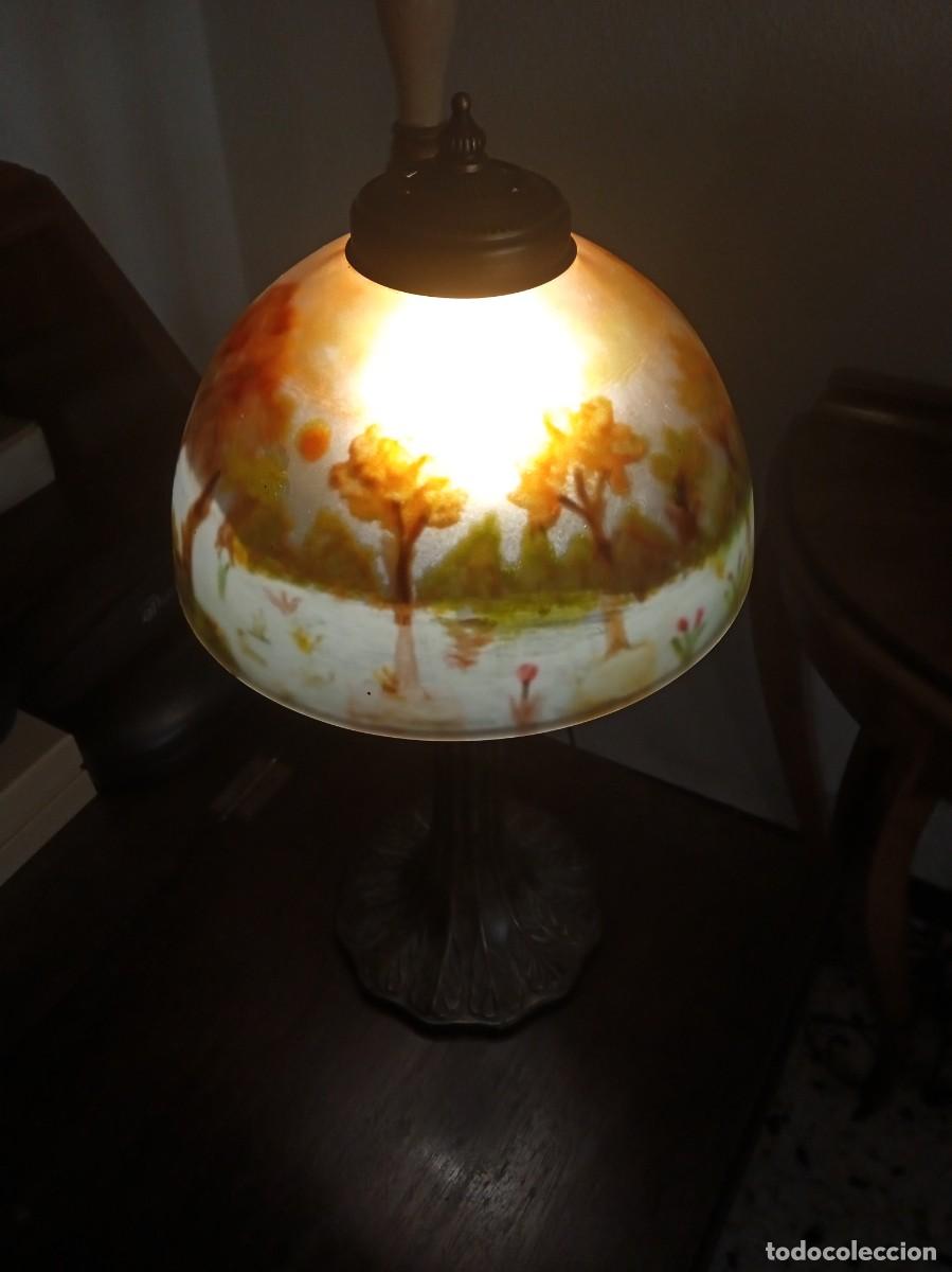 Antig&uuml;edades: L&aacute;mpara de mesa estilo modernista - Foto 7