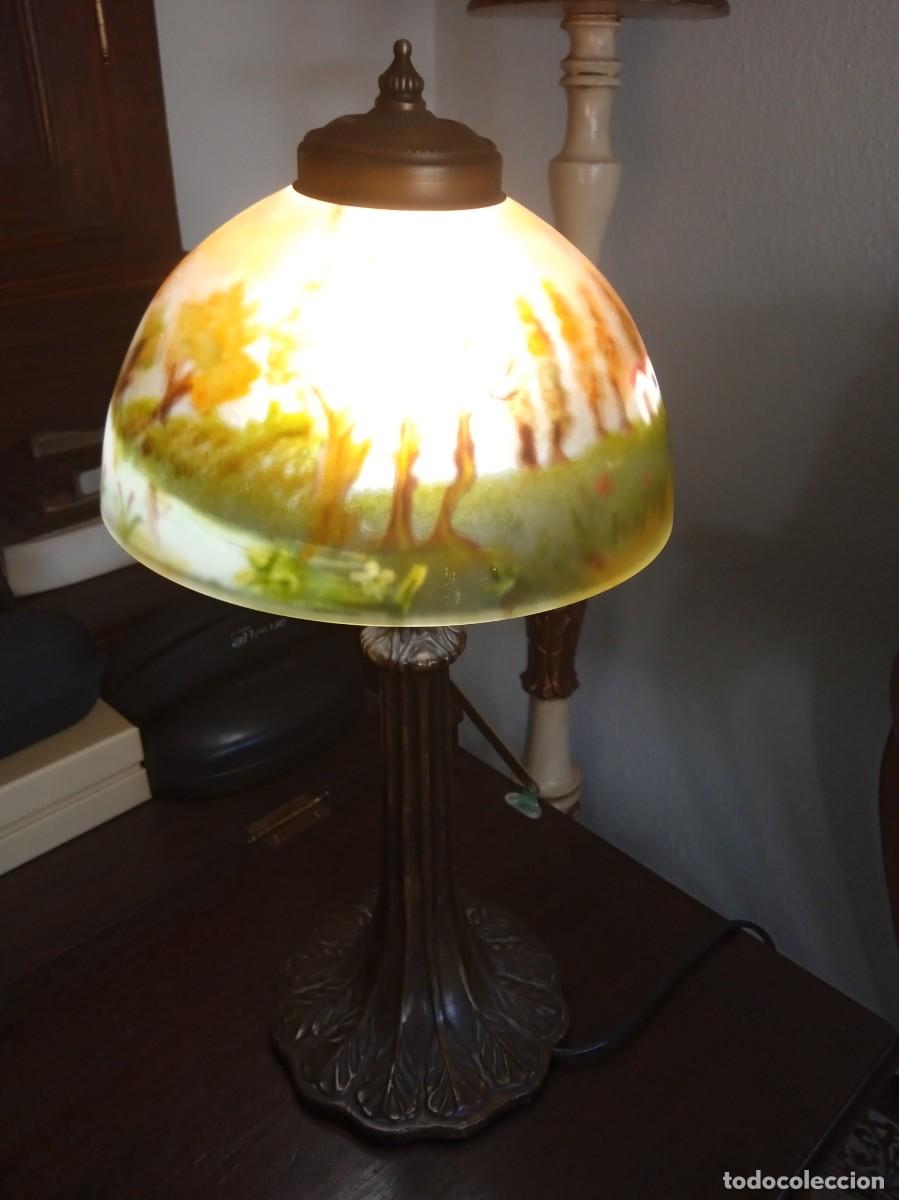 Antig&uuml;edades: L&aacute;mpara de mesa estilo modernista - Foto 9