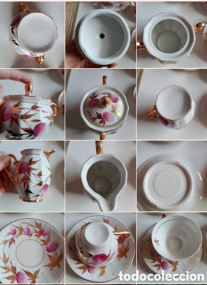 Antig&uuml;edades: Juego de caf&eacute; de porcelana - Foto 3
