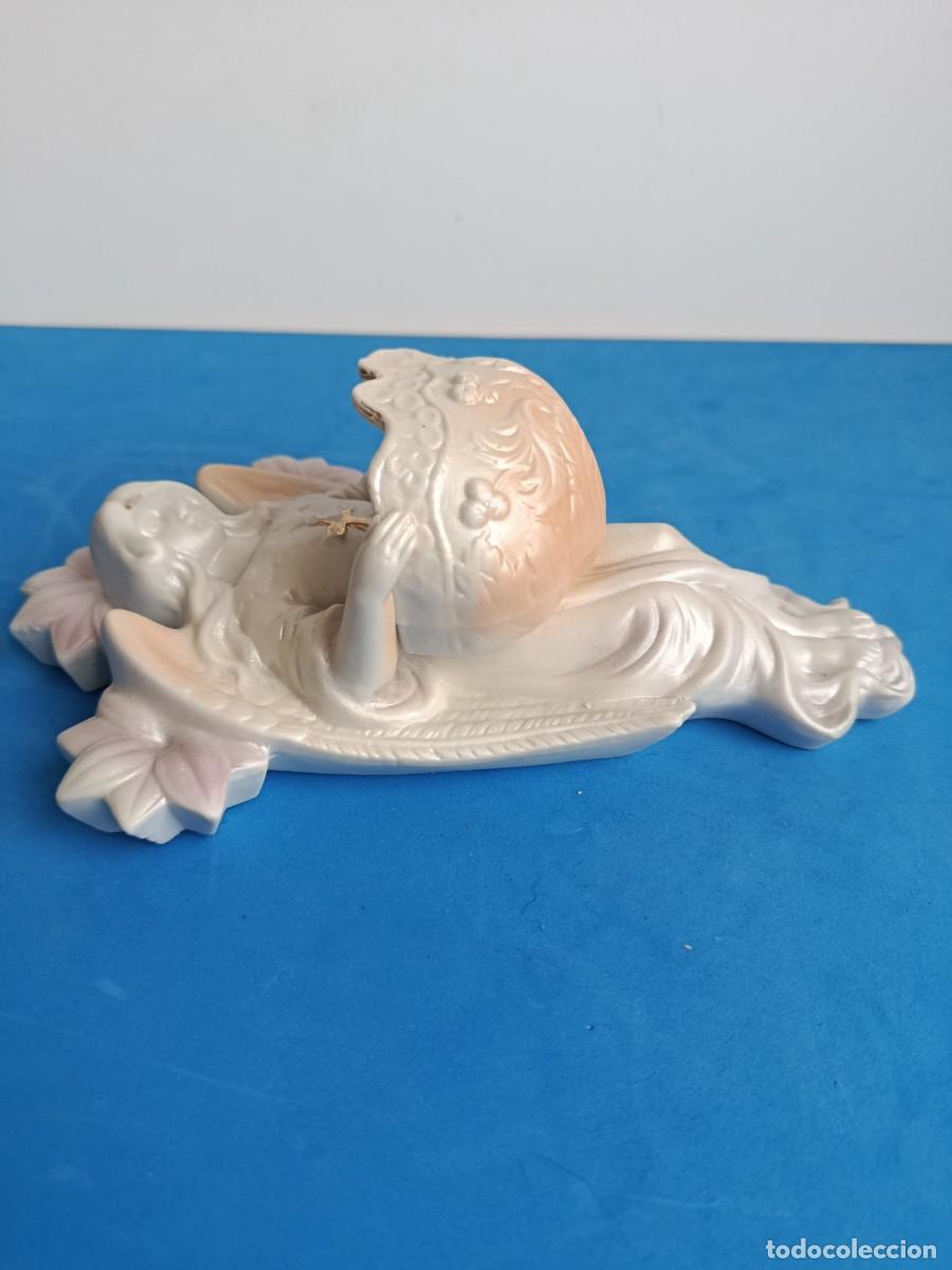 Antig&uuml;edades: BENDITERA ANTIGUA BISCUIT.( Numerada 323). 21cm - Foto 4