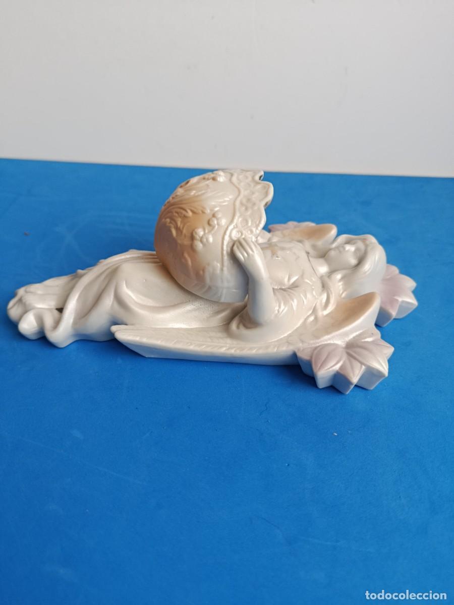 Antig&uuml;edades: BENDITERA ANTIGUA BISCUIT.( Numerada 323). 21cm - Foto 5