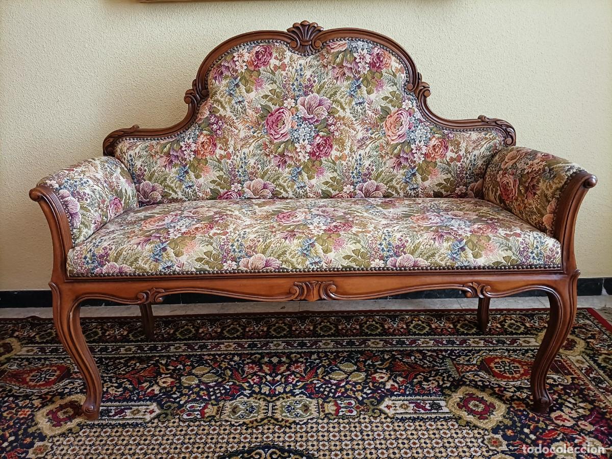 Antig&uuml;edades: Sof&aacute; peque&ntilde;o de estilo Luis XV - Foto 5