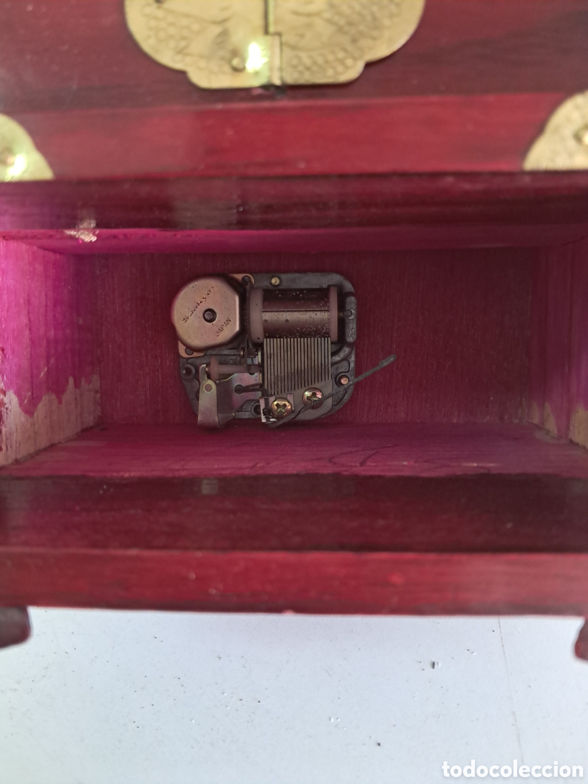 Antig&uuml;edades: Joyero musical de madera - Foto 5