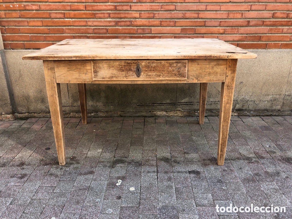 Antig&uuml;edades: MESA TOCINERA DE COCINA ANTIGUA RESTAURADA - Foto 14