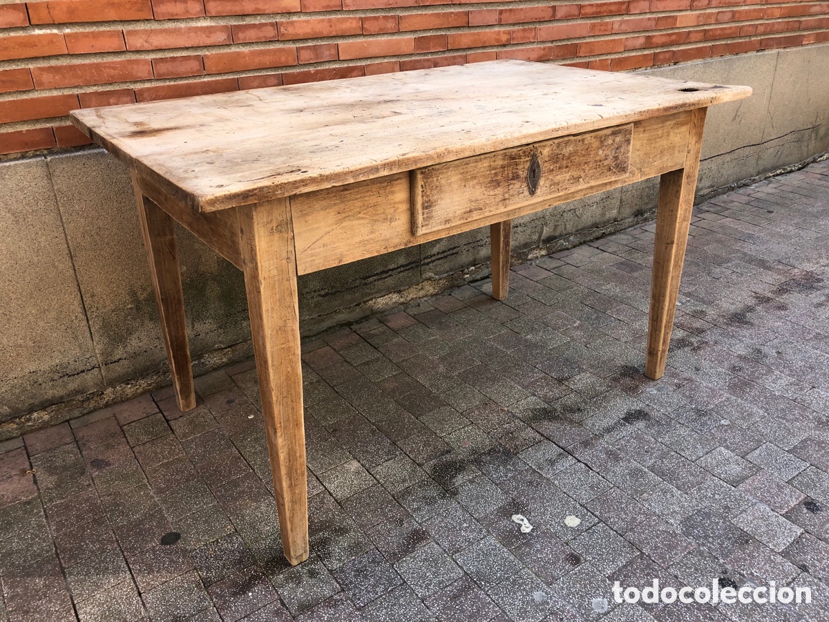 Antig&uuml;edades: MESA TOCINERA DE COCINA ANTIGUA RESTAURADA - Foto 15