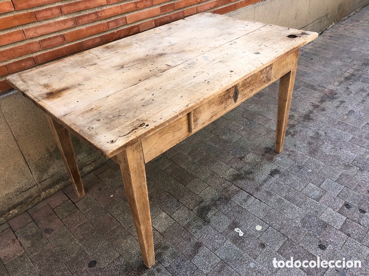 Antig&uuml;edades: MESA TOCINERA DE COCINA ANTIGUA RESTAURADA - Foto 16