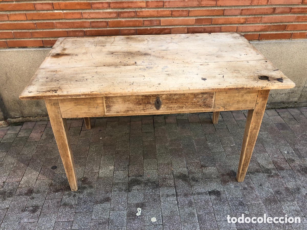 Antig&uuml;edades: MESA TOCINERA DE COCINA ANTIGUA RESTAURADA - Foto 17