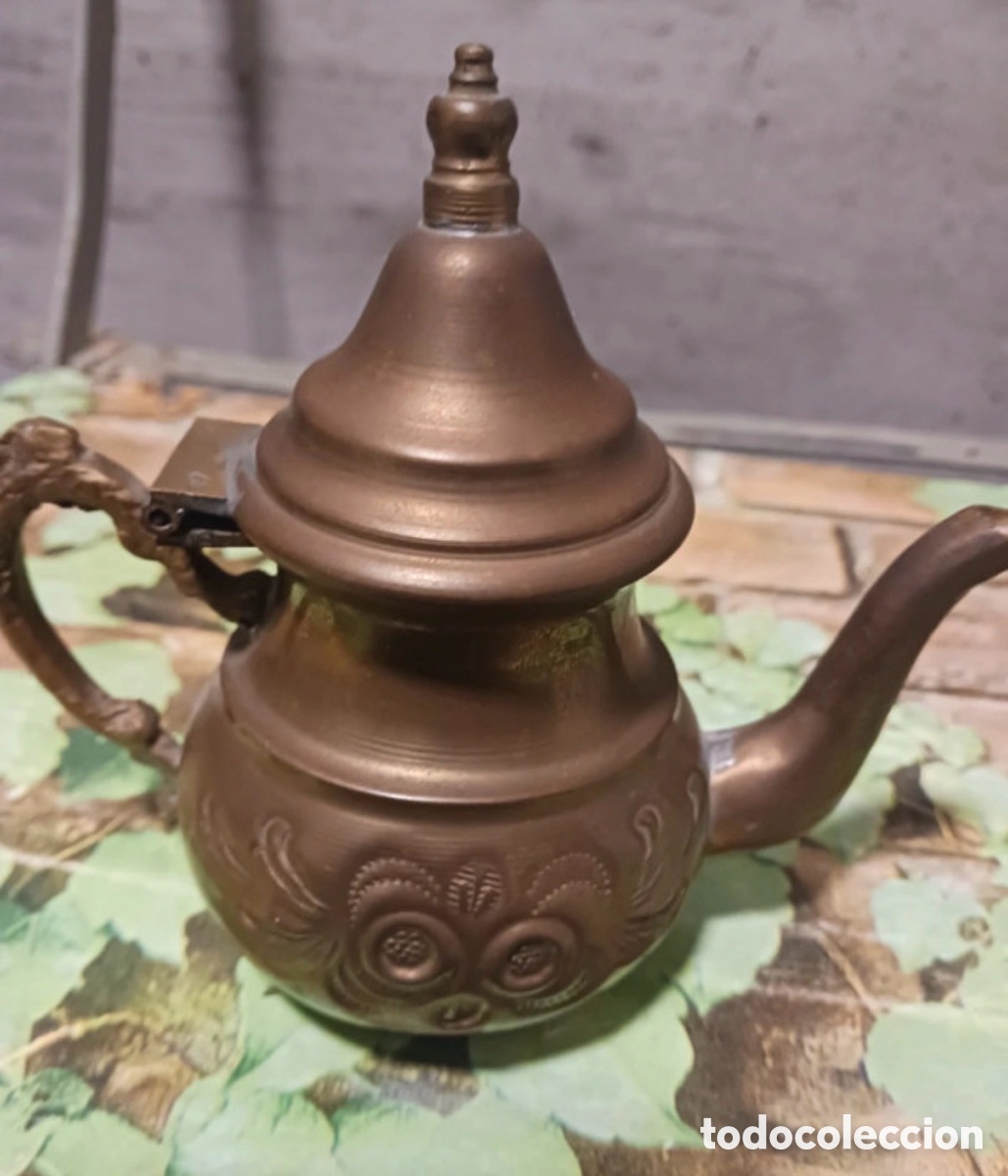 Antig&uuml;edades: Antigua tetera de cobre - Foto 3