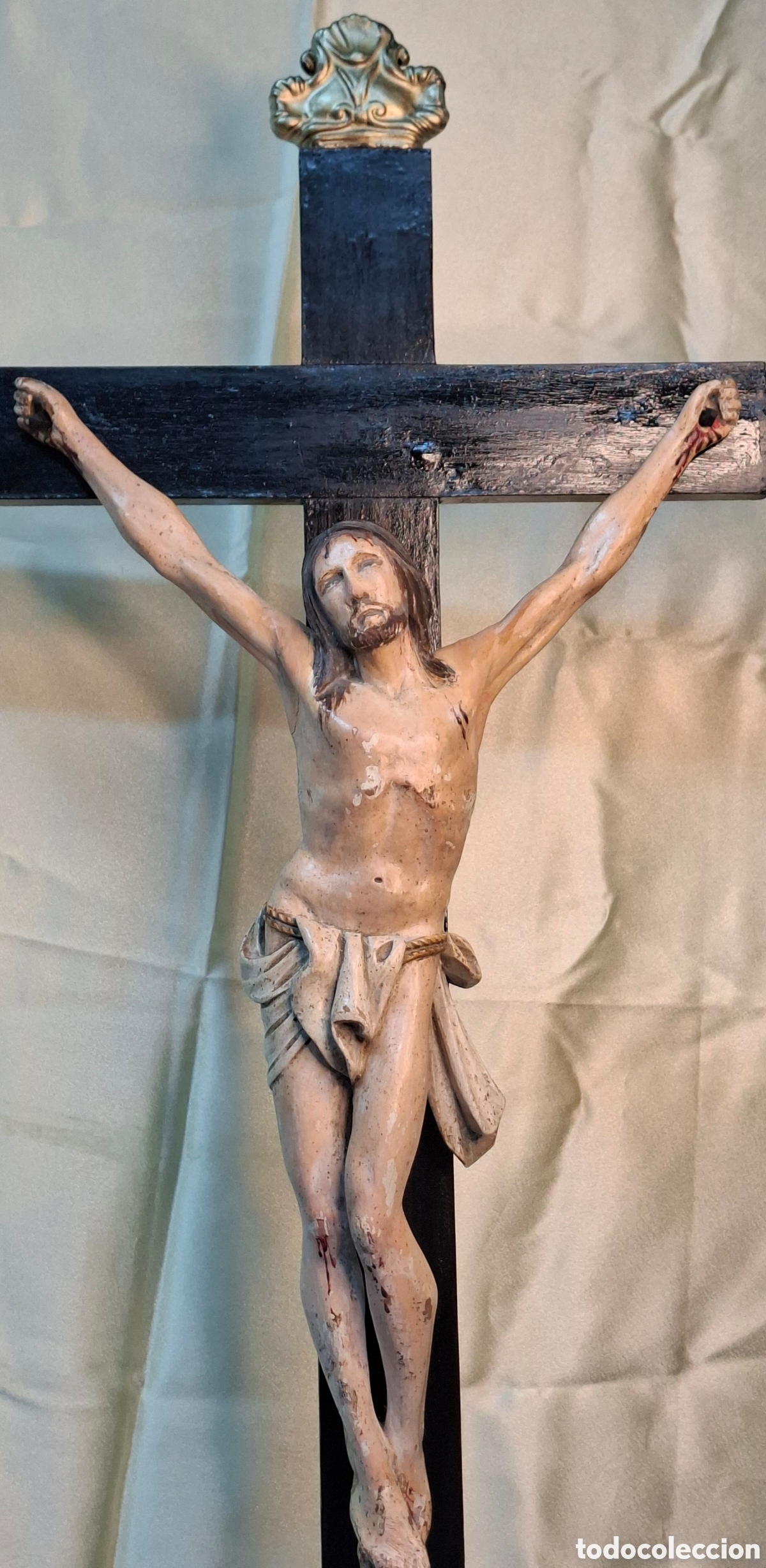 Antig&uuml;edades: Talla policromada de finales Siglo XVIII - Foto 5