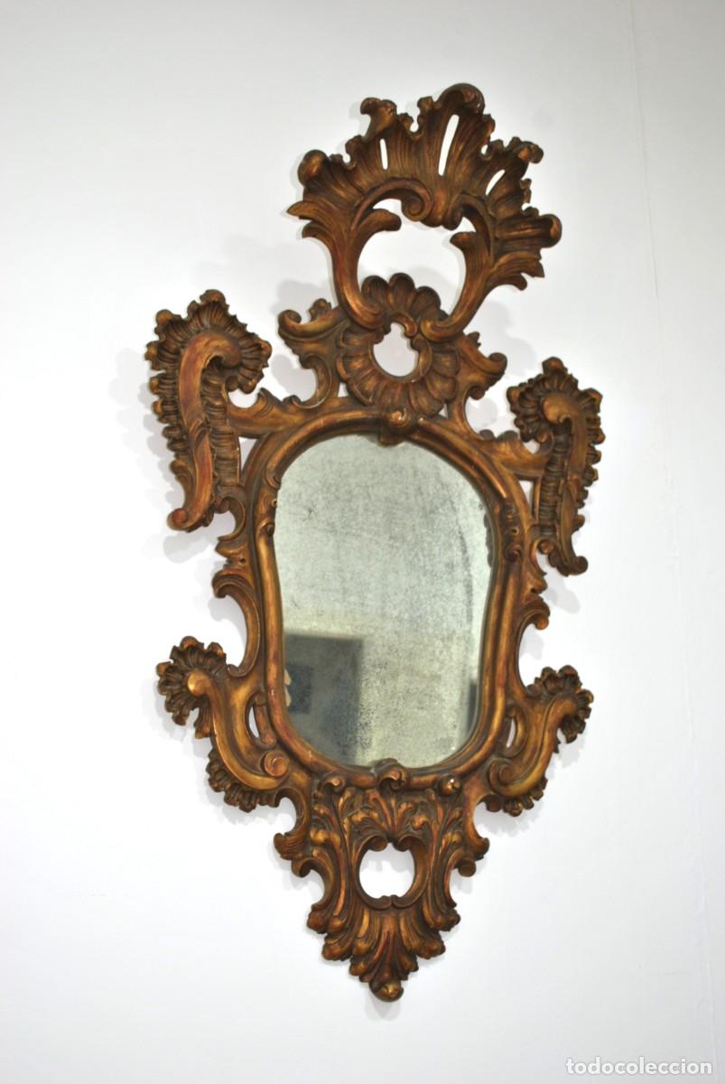 Antig&uuml;edades: ESPEJO ANTIGUO TALLADO - Foto 3