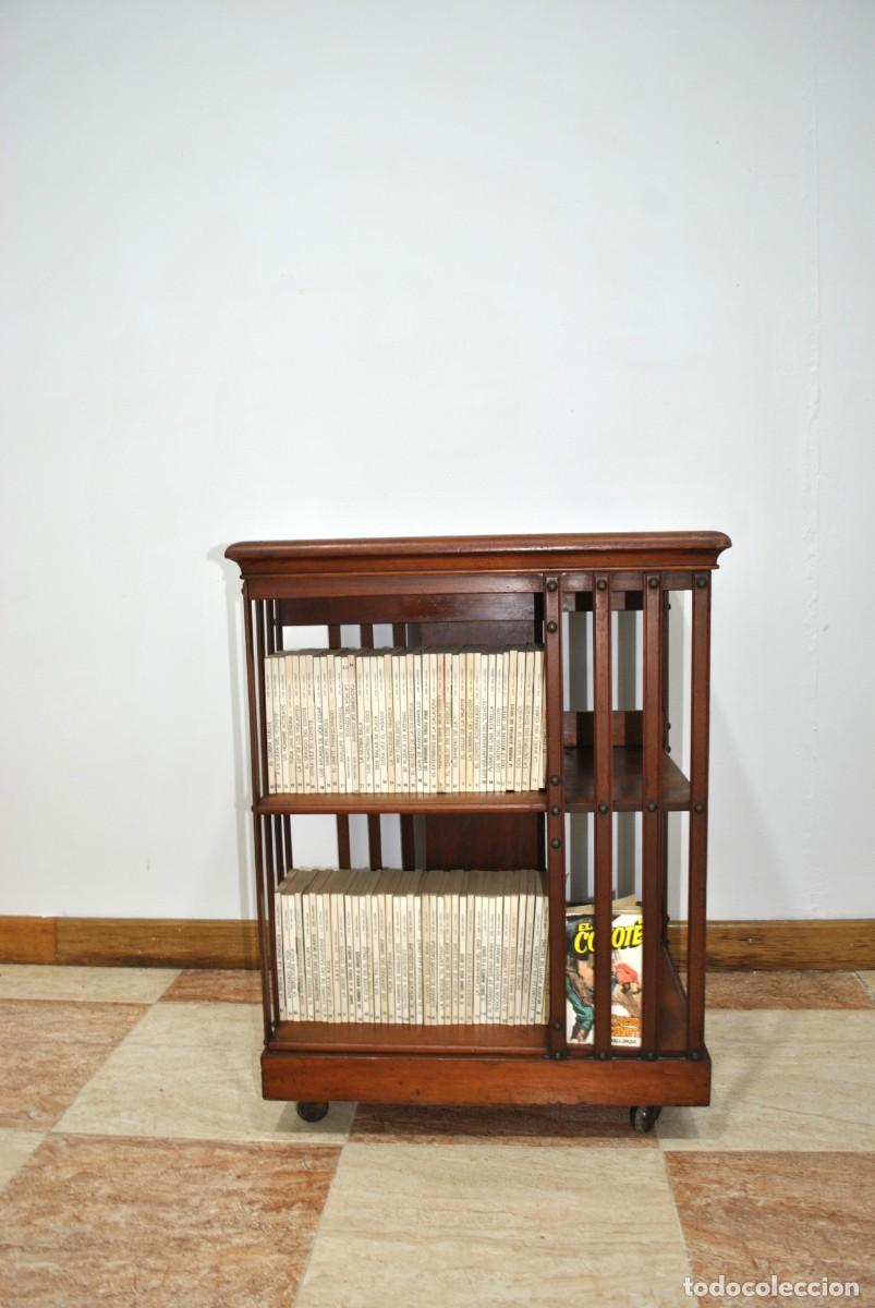 Antig&uuml;edades: MESA LIBRER&Iacute;A GIRATORIA - Foto 2