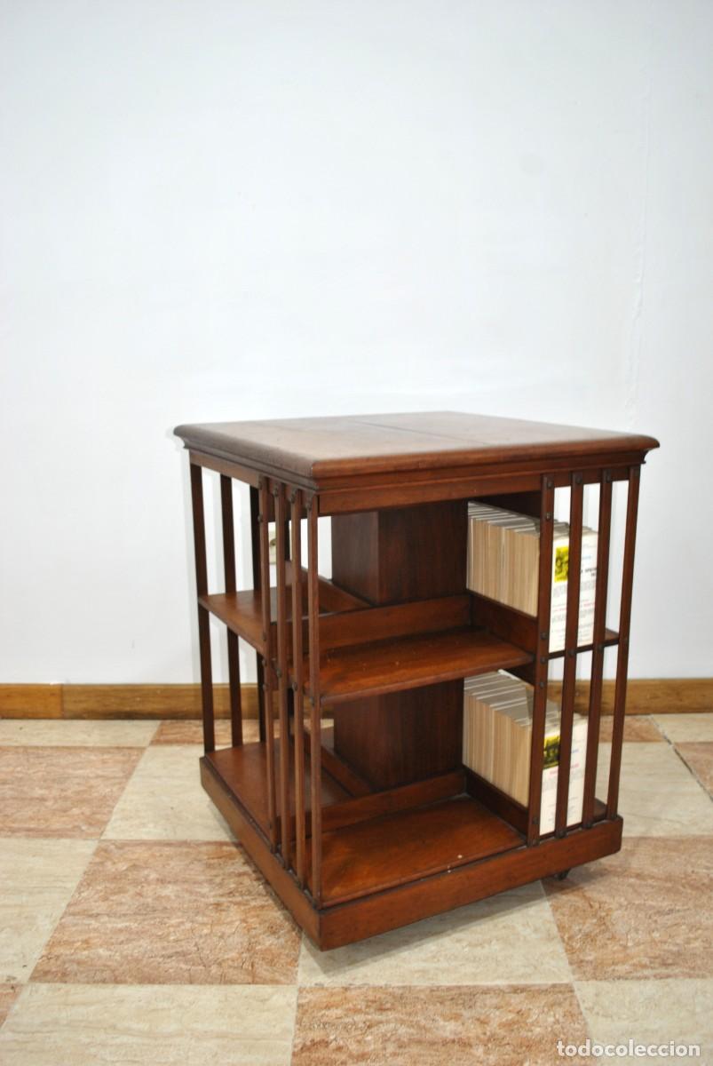 Antig&uuml;edades: MESA LIBRER&Iacute;A GIRATORIA - Foto 4