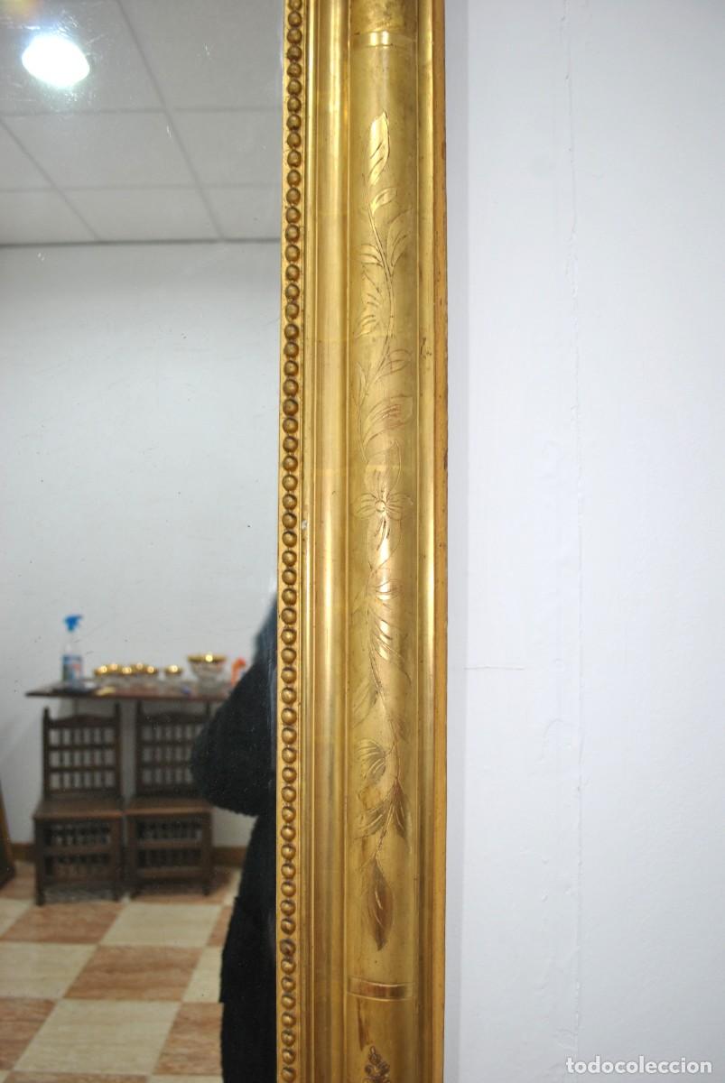 Antig&uuml;edades: ESPEJO ORO RECTANGULAR ESTILO LUIS XV - Foto 3