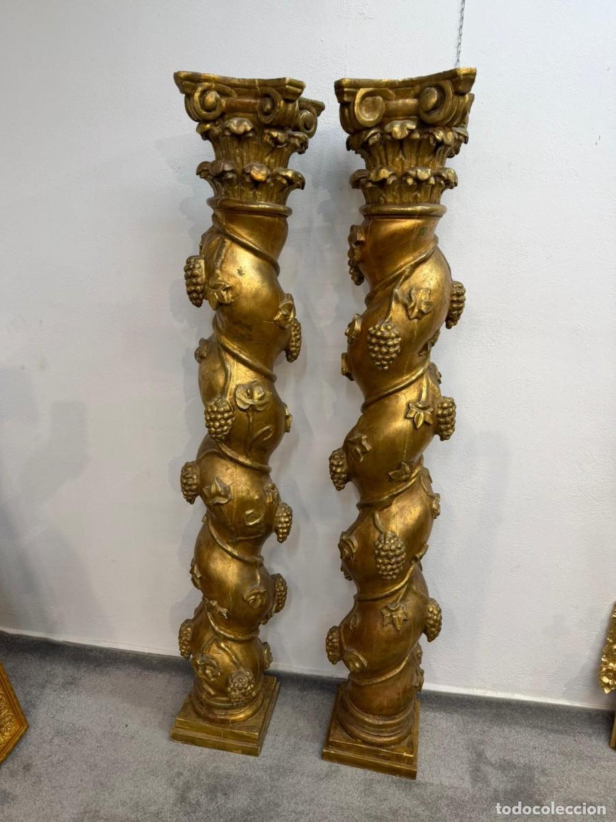 Antig&uuml;edades: Gran pareja de columnas salom&oacute;nicas, - Foto 1