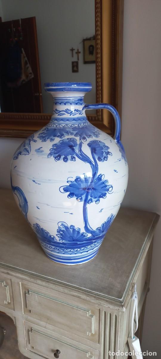 Antig&uuml;edades: Florero cer&aacute;mica Talavera - Foto 2
