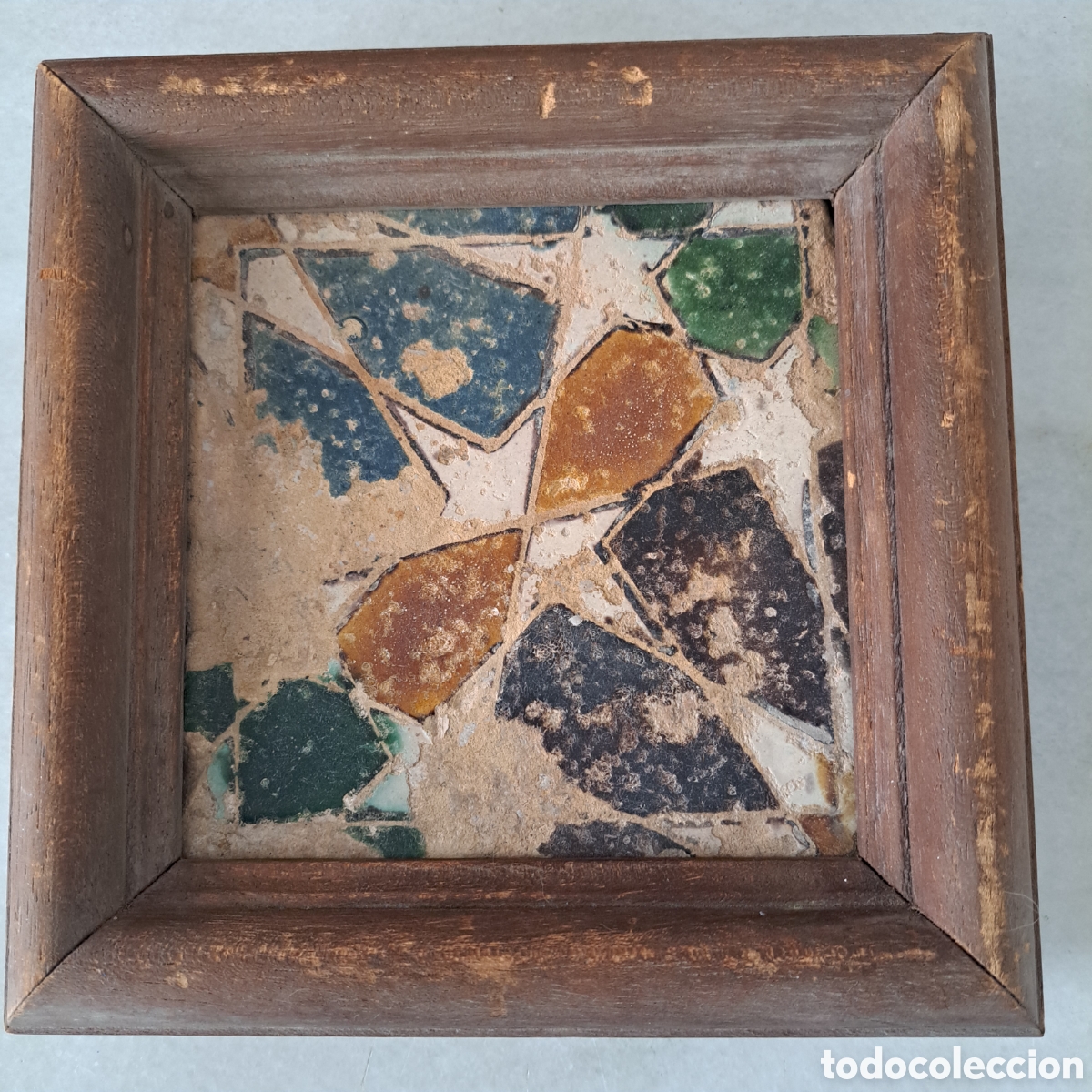 Antig&uuml;edades: Azulejo Mudejar. Posible S. XV. - Foto 2