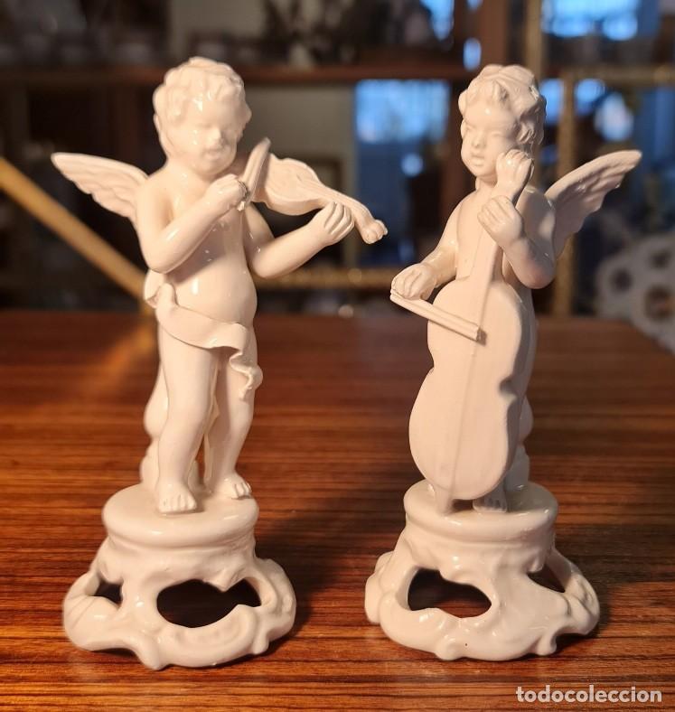 Antig&uuml;edades: Pareja de querubines musicales - Foto 1