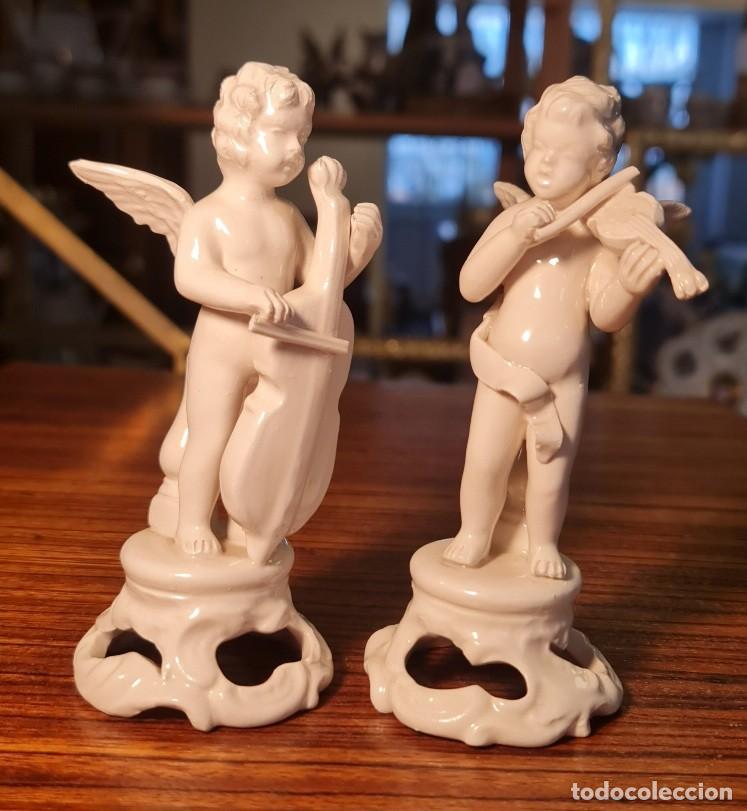 Antig&uuml;edades: Pareja de querubines musicales - Foto 4
