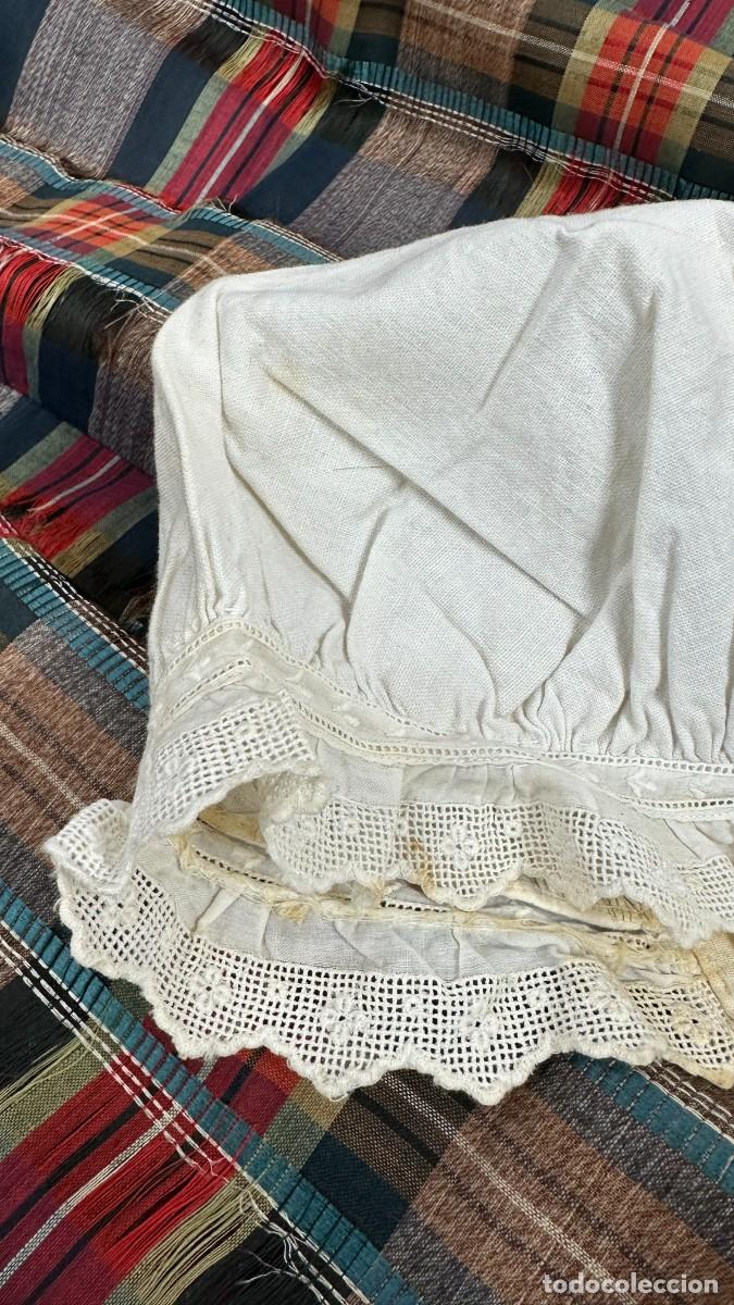 Antig&uuml;edades: Antiguo gorro de lino para dormir - Foto 3