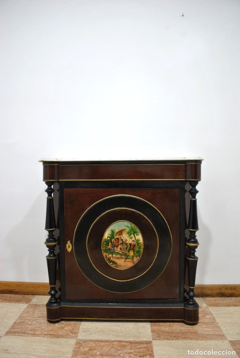 Antig&uuml;edades: MUEBLE ENTRED&Oacute;S MEDALL&Oacute;N CENTRAL - Foto 2