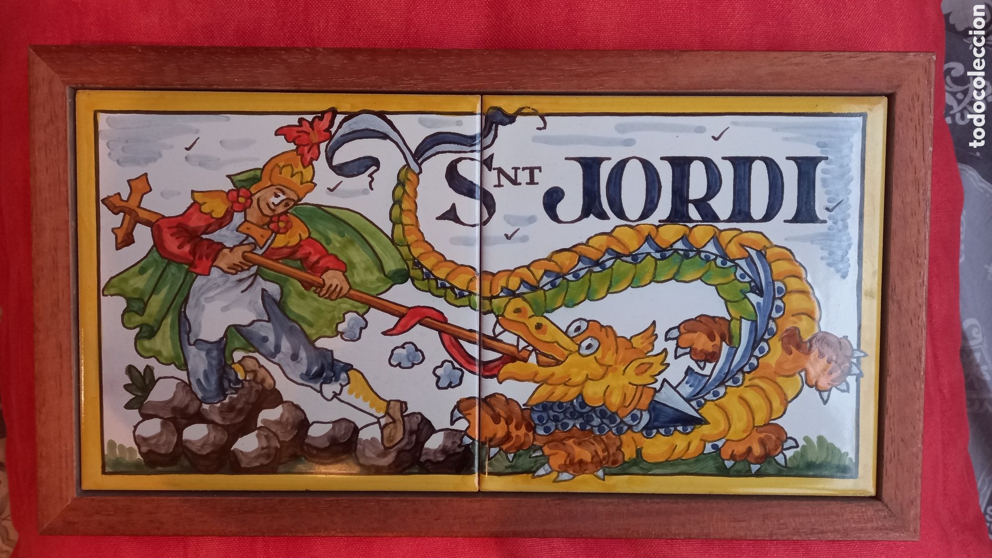 Antig&uuml;edades: Sant Jordi. Plafo 2 rajoles