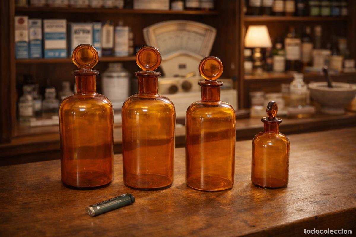 Antiquit&eacute;s: Botellas de laboratorio de farmacia