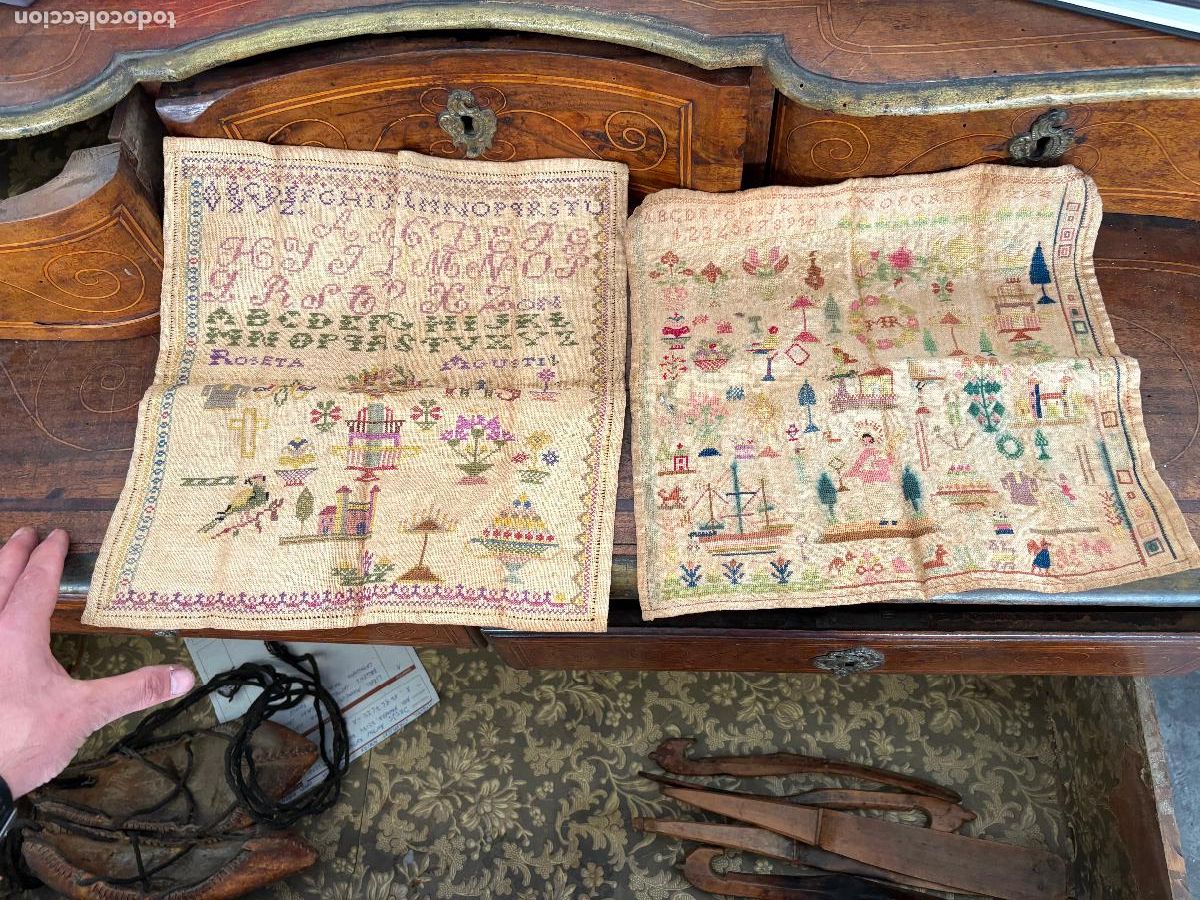 Antig&uuml;edades: Arte popular espa&ntilde;ol tejidos brodados arte pastoril na&iuml;f