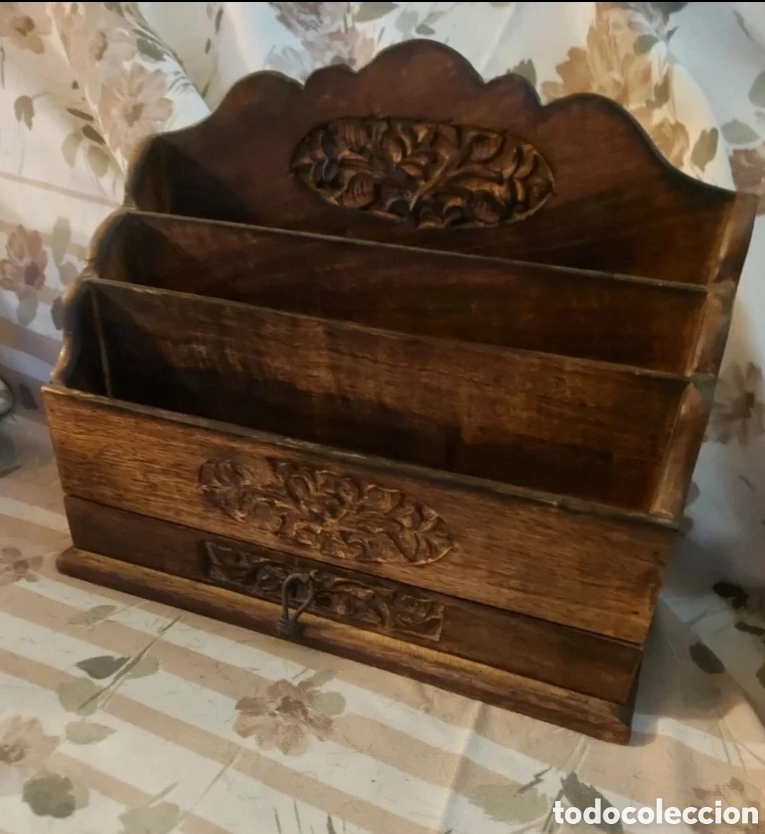 Antig&uuml;edades: Palisandro Antiguo Escriban&iacute;a Impecable - Foto 2