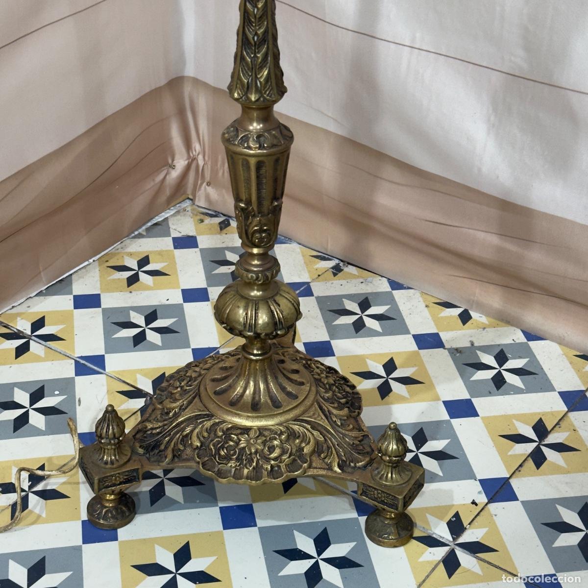 Antig&uuml;edades: Antigua Lampara de Bronce - Foto 3