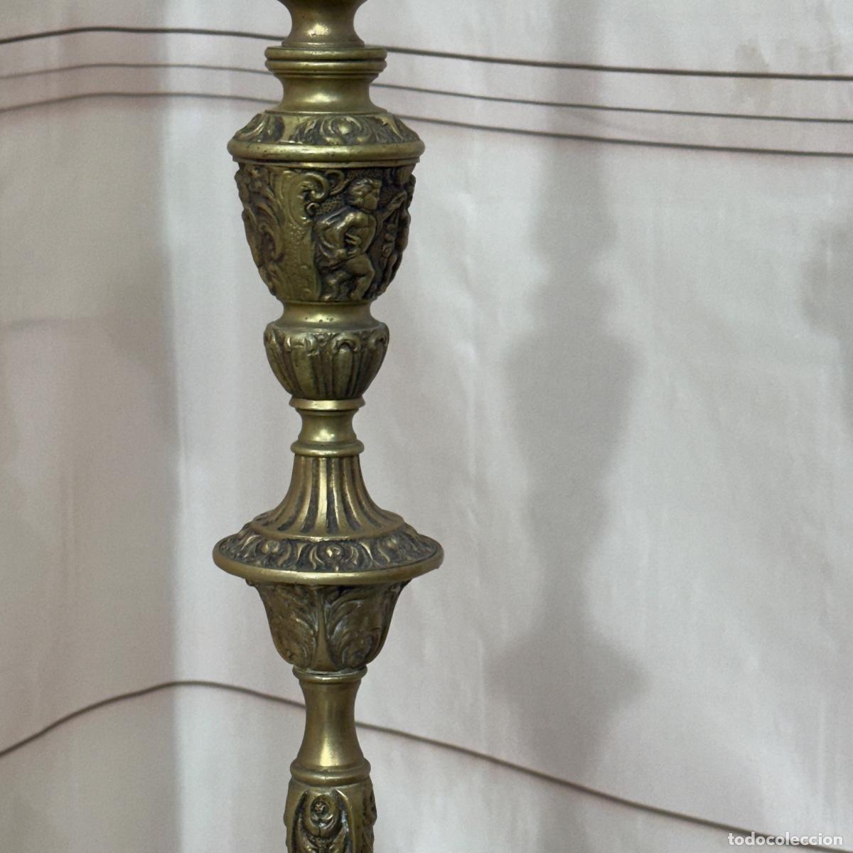 Antig&uuml;edades: Antigua Lampara de Bronce - Foto 4
