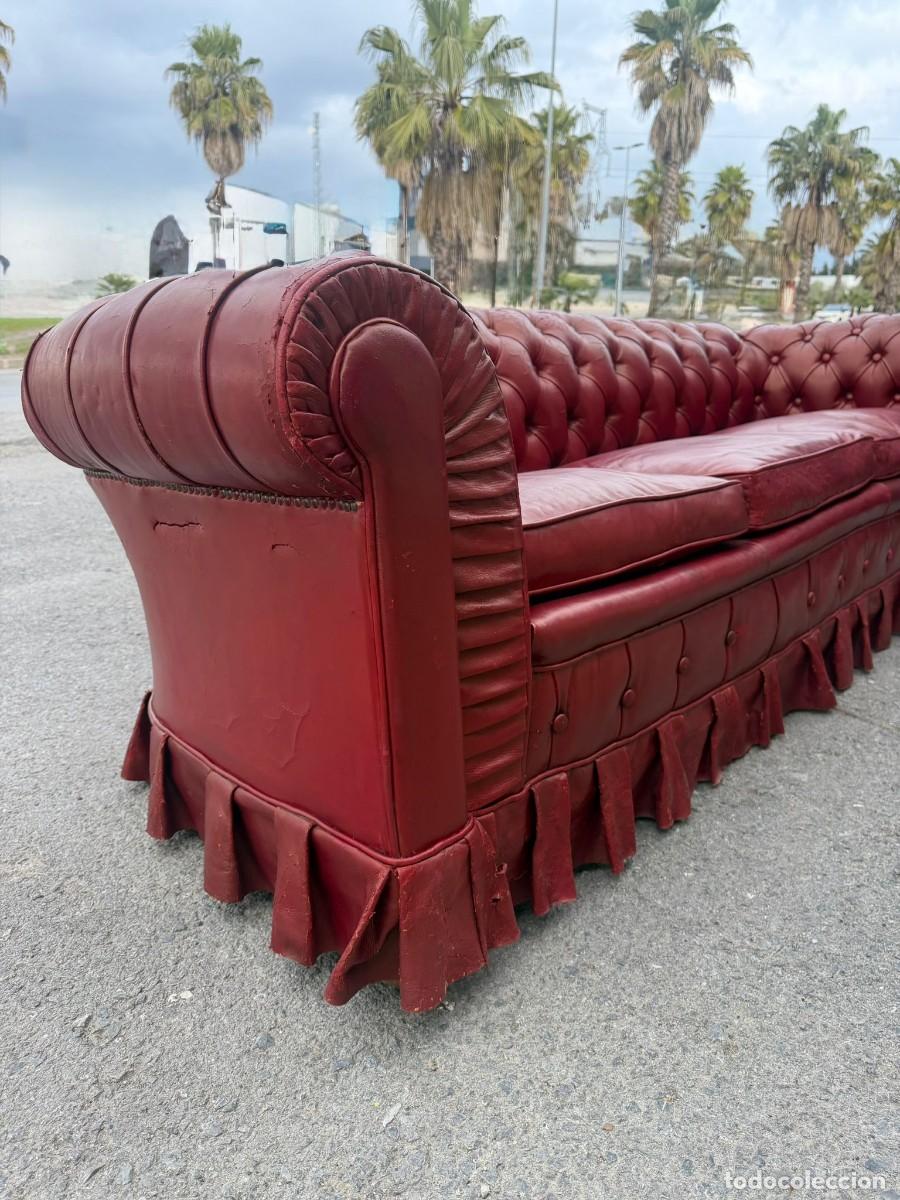 Antig&uuml;edades: Elegante sof&aacute; estilo Chester. - Foto 3
