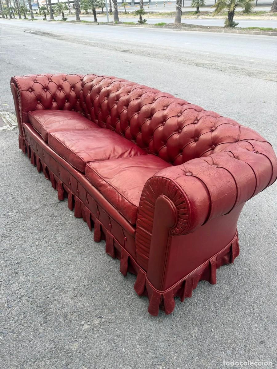 Antig&uuml;edades: Elegante sof&aacute; estilo Chester. - Foto 4