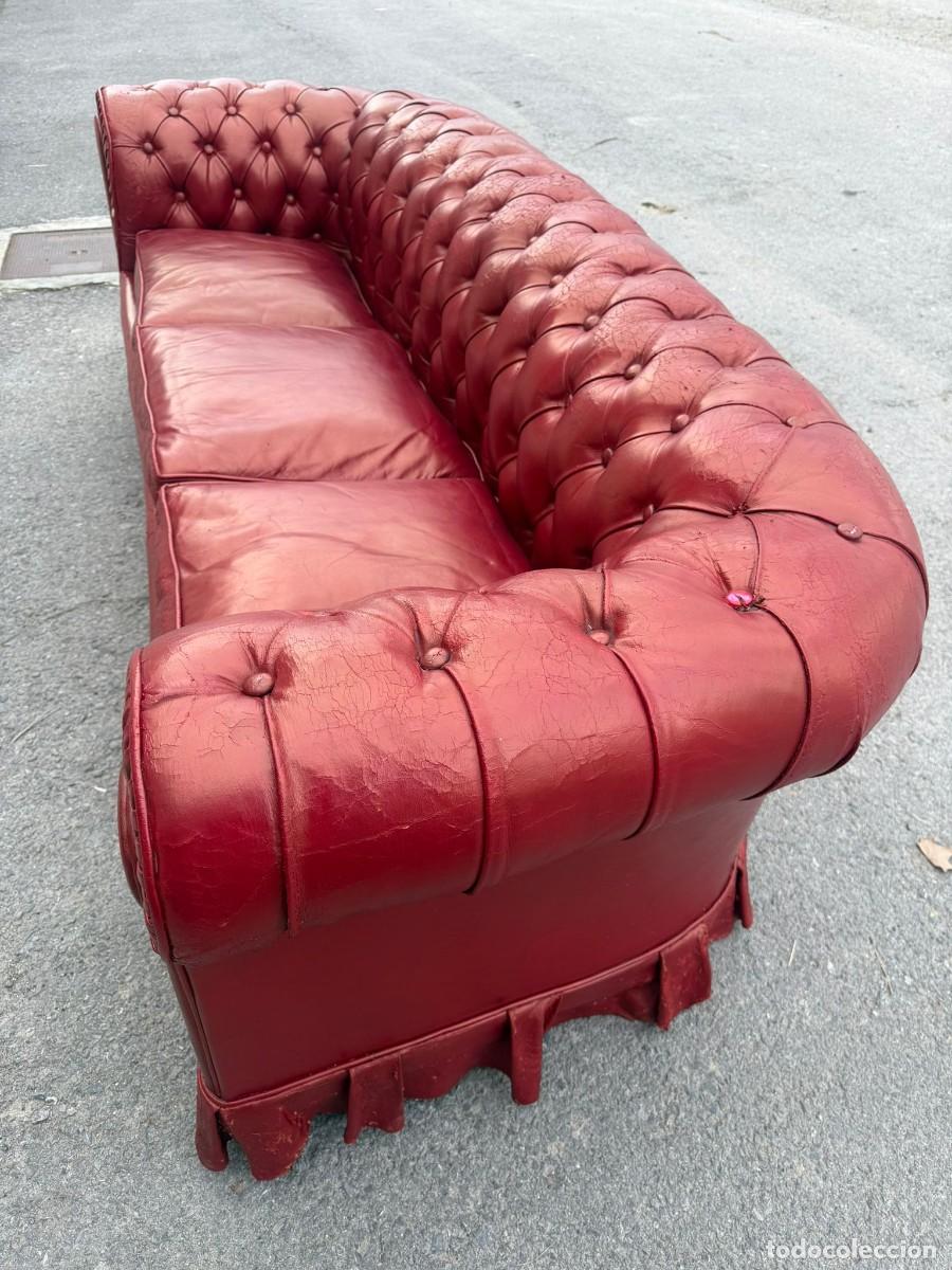 Antig&uuml;edades: Elegante sof&aacute; estilo Chester. - Foto 5