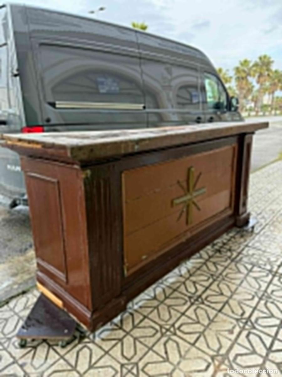 Antig&uuml;edades: Gran mesa de altar S. XVIII. - Foto 1
