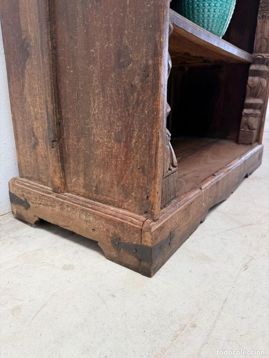 Antig&uuml;edades: Librer&iacute;a colonial en madera de teka maciza, - Foto 4