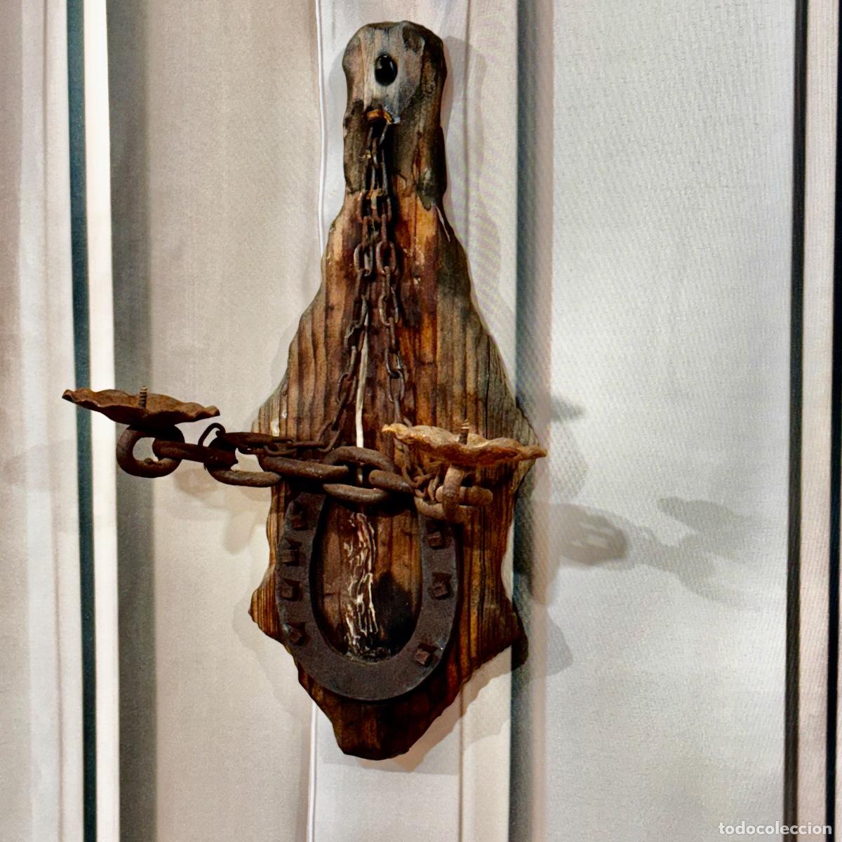 Antig&uuml;edades: Aplique de Pared Estilo Rustico - Foto 1