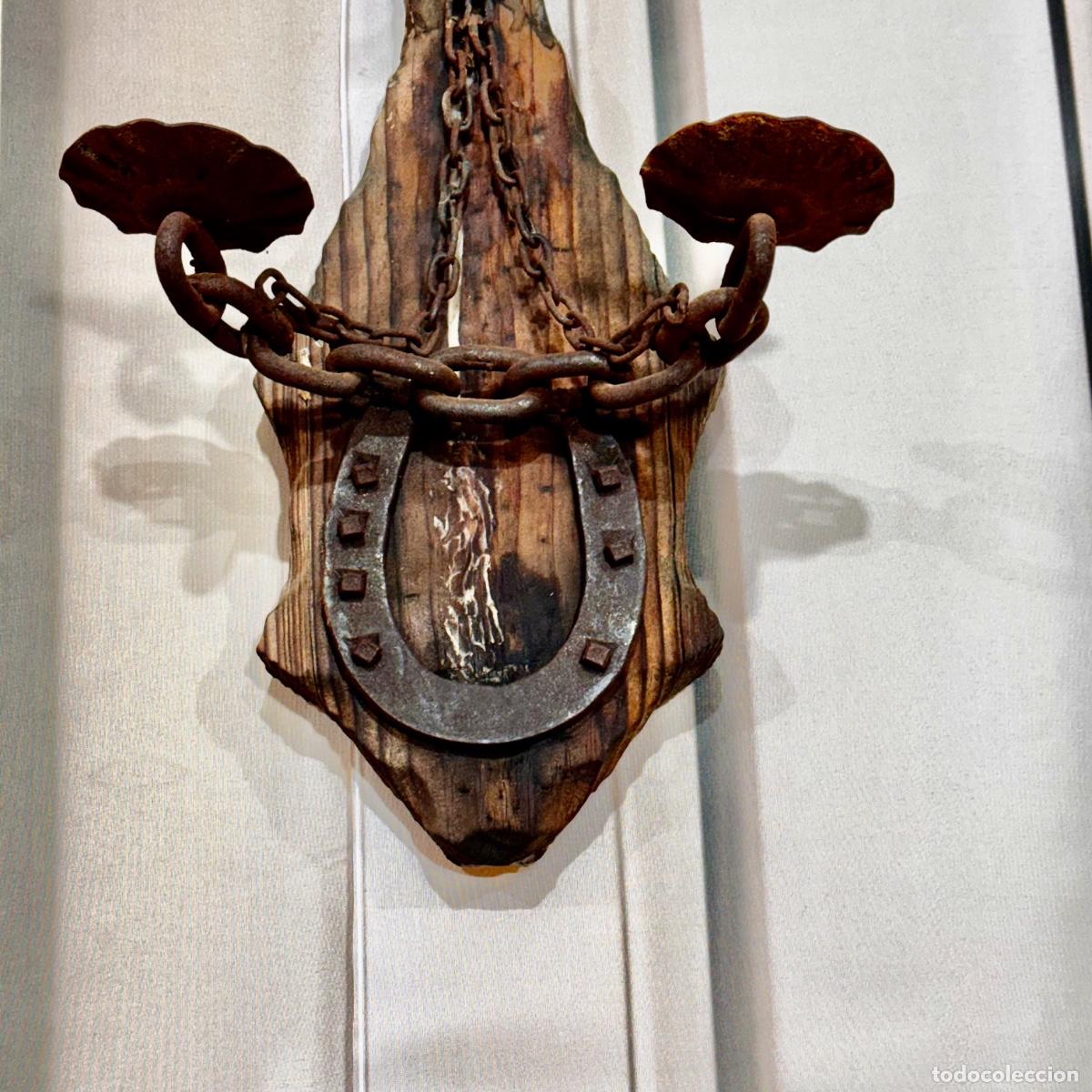 Antig&uuml;edades: Aplique de Pared Estilo Rustico - Foto 3