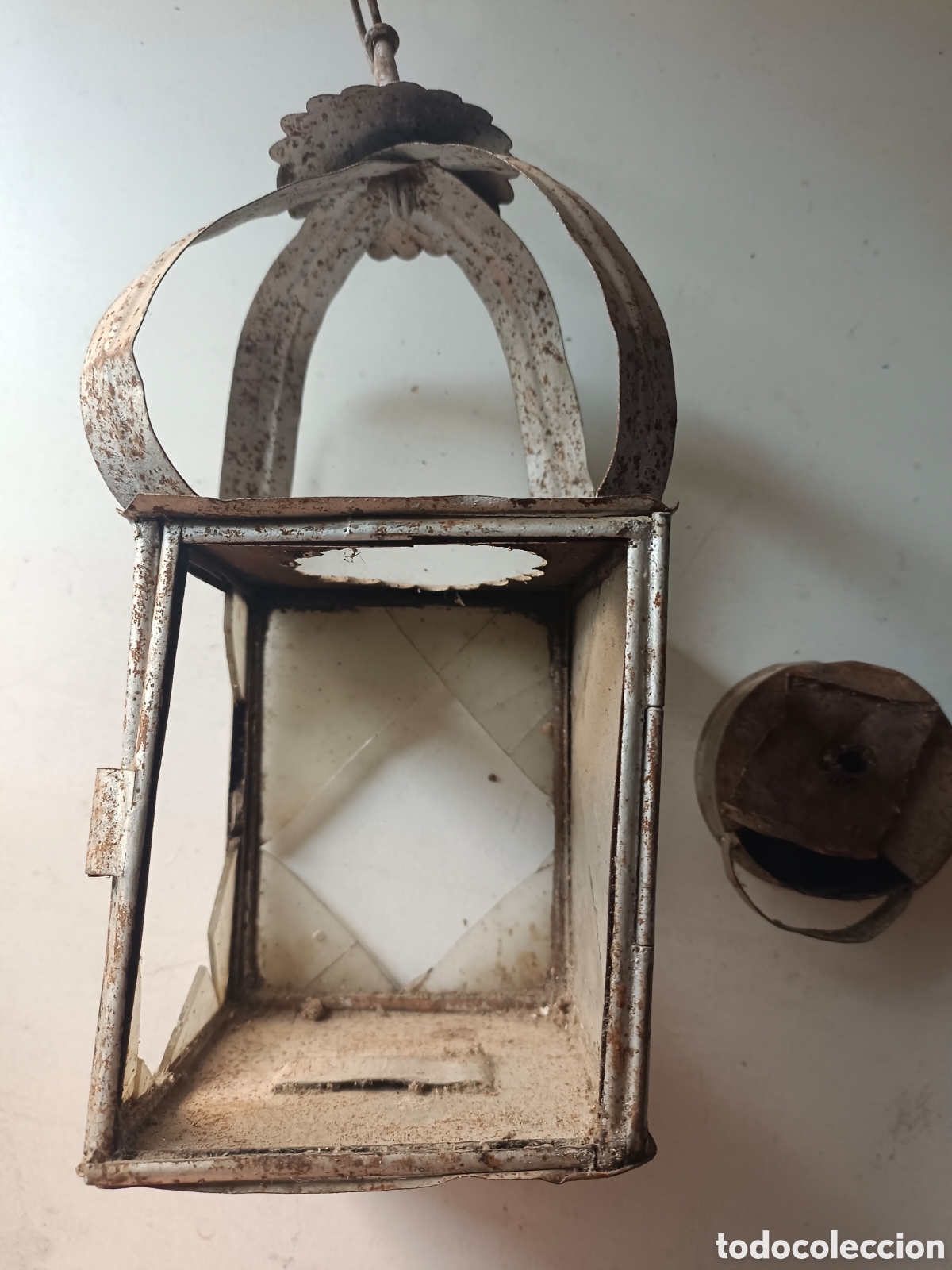 Antig&uuml;edades: Antigua Lampara de aceite - Foto 3