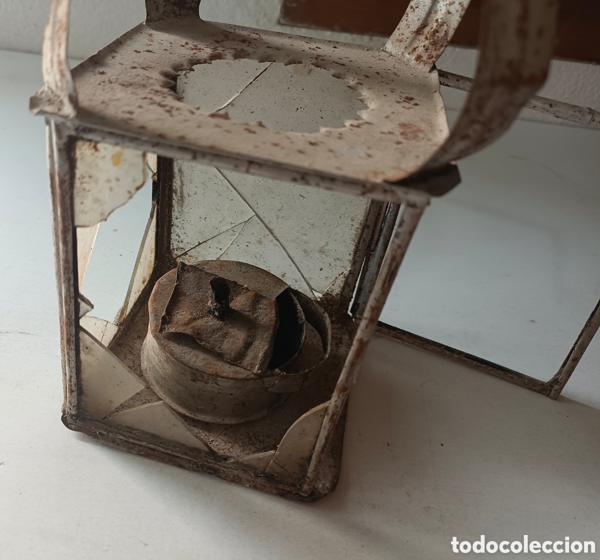 Antig&uuml;edades: Antigua Lampara de aceite - Foto 9
