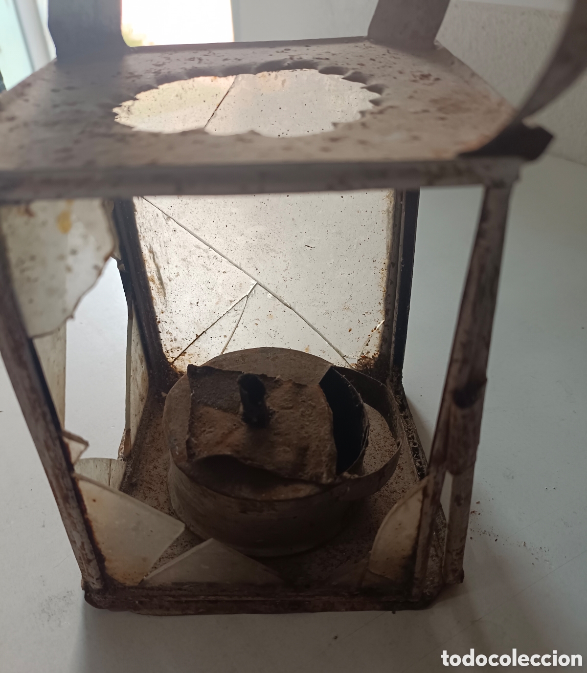 Antig&uuml;edades: Antigua Lampara de aceite - Foto 11