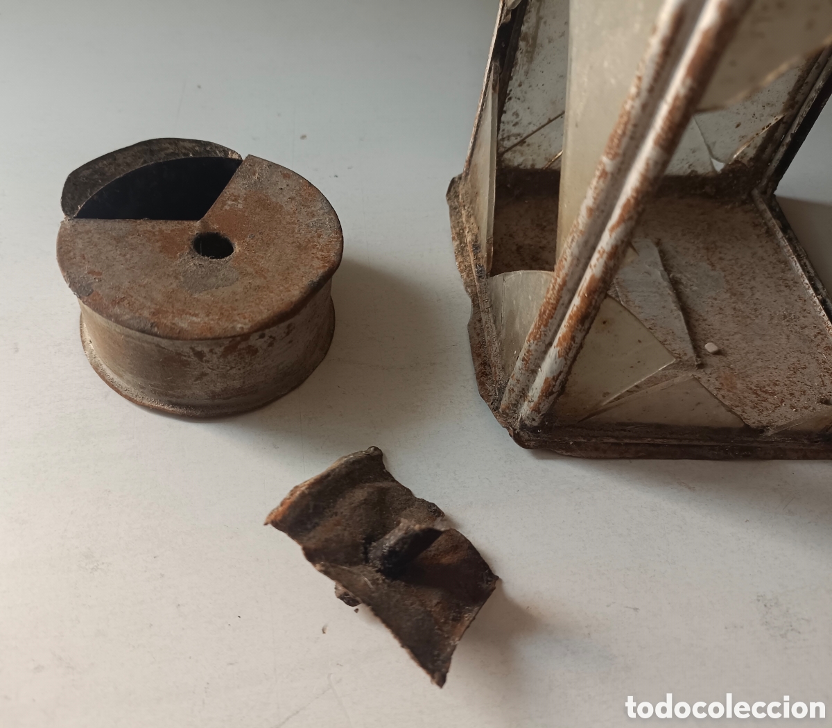 Antig&uuml;edades: Antigua Lampara de aceite - Foto 19