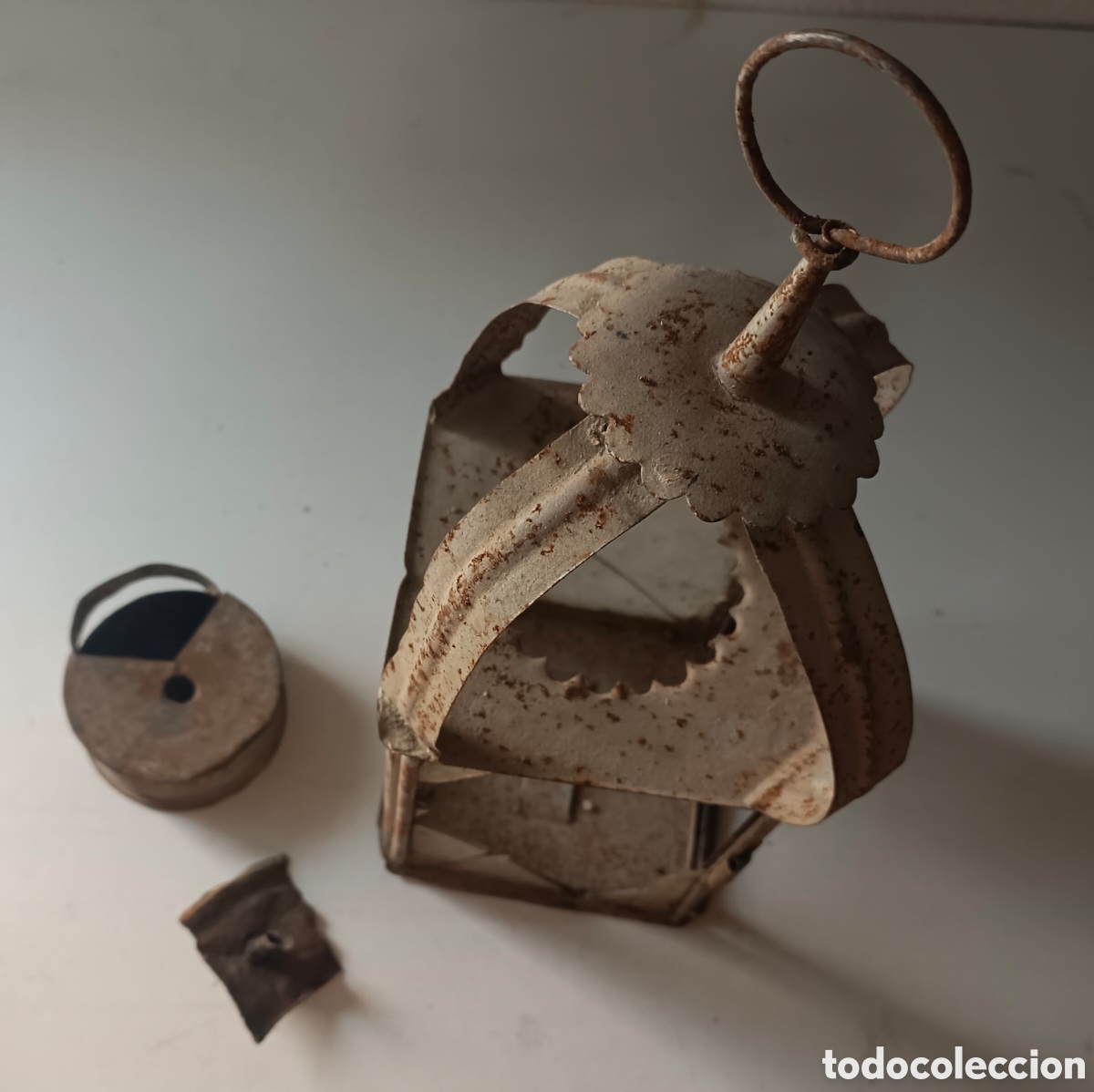 Antig&uuml;edades: Antigua Lampara de aceite - Foto 1