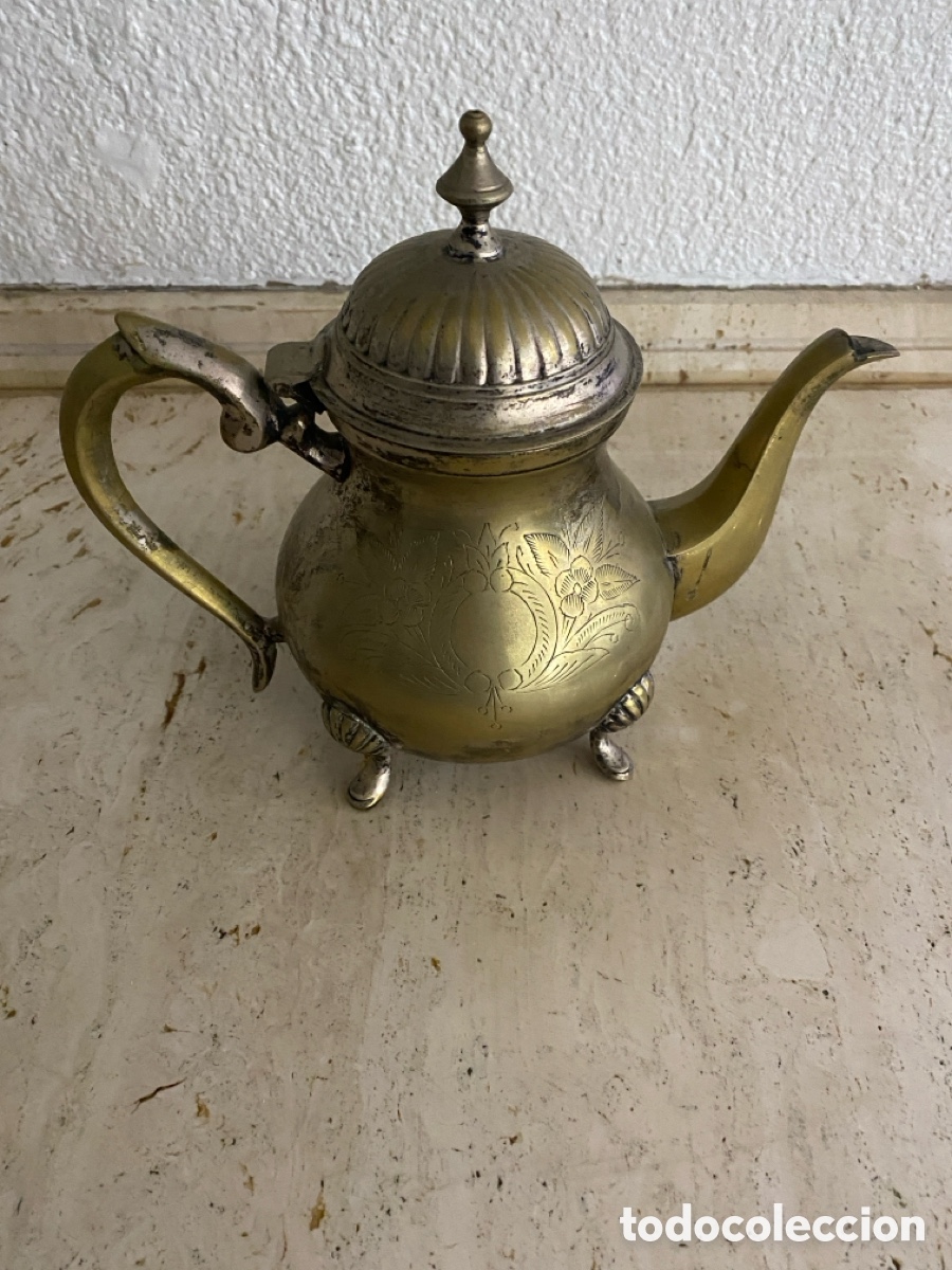 Antig&uuml;edades: Conjunto de tetera y utensilios para el t&eacute; - Foto 8
