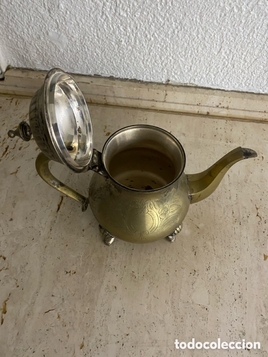 Antig&uuml;edades: Conjunto de tetera y utensilios para el t&eacute; - Foto 9