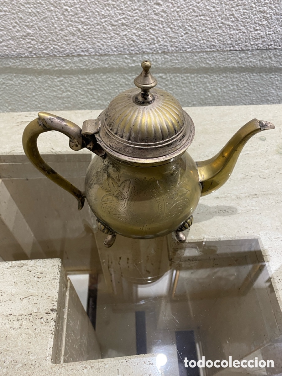 Antig&uuml;edades: Conjunto de tetera y utensilios para el t&eacute; - Foto 12