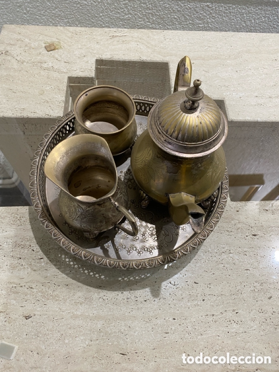 Antig&uuml;edades: Conjunto de tetera y utensilios para el t&eacute; - Foto 13