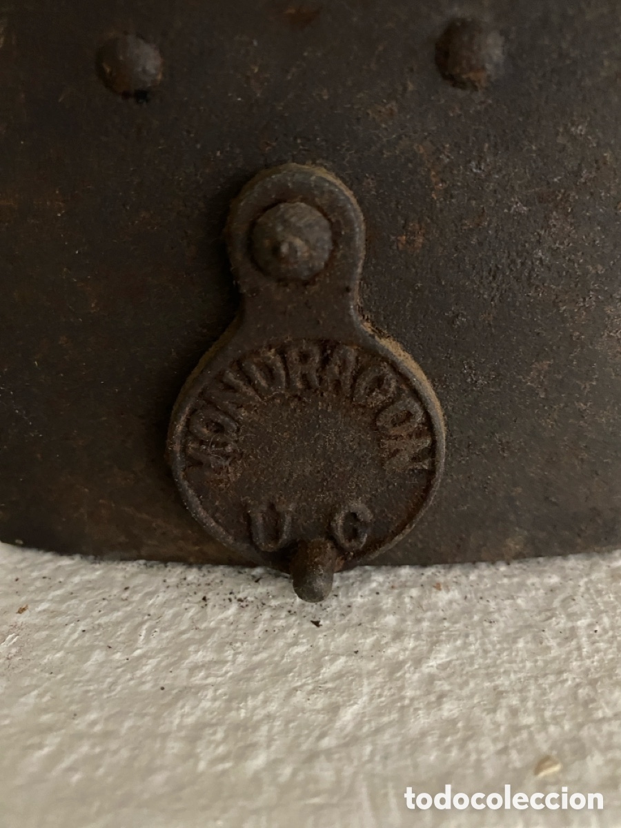 Antig&uuml;edades: Antigua plancha con soporte de hierro - Foto 6